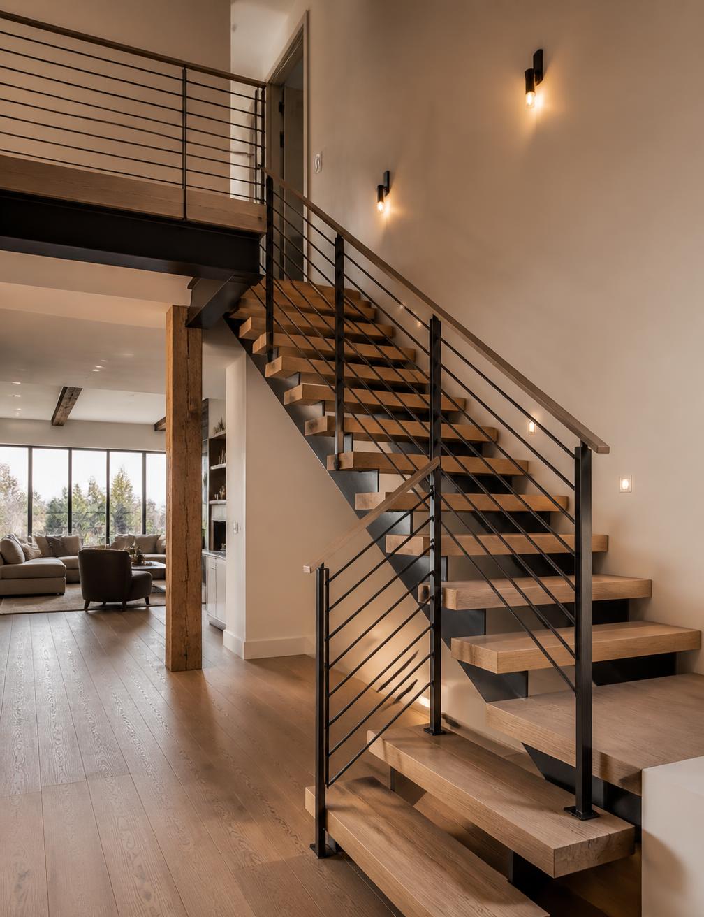 Floating Oak Stair